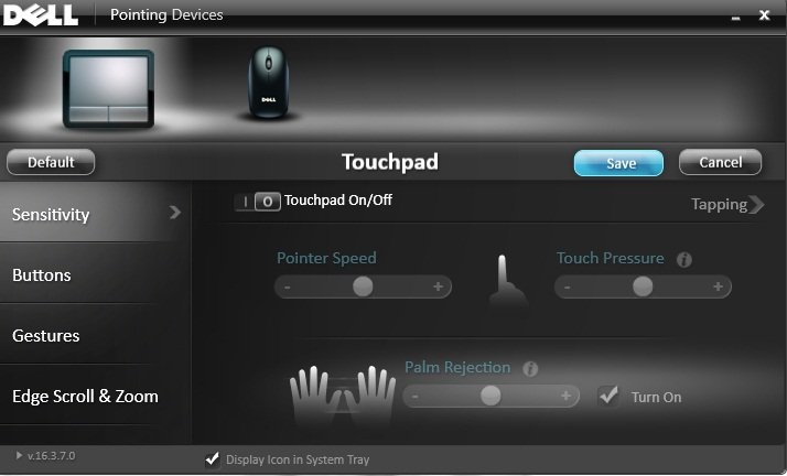 how to disable touchpad on dell inspiron