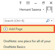 Add a page option
