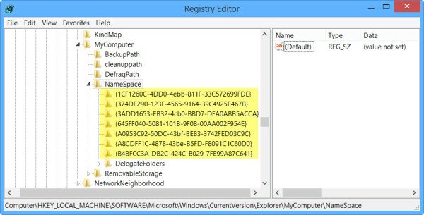 How to Add or Remove Folders from This PC in Windows 8.1