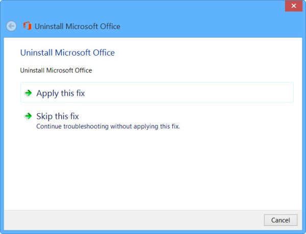 microsoft office 365 uninstall tool