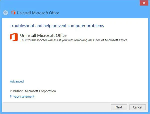 Dỡ cài đặt Microsoft Office
