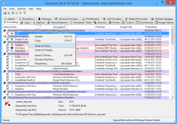 Use Autoruns to remove leftover startup items and registry keys