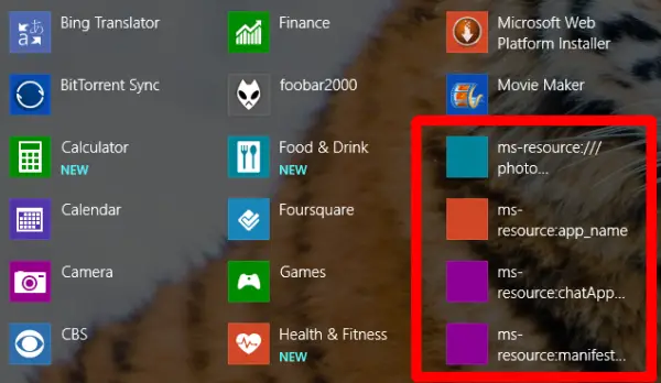 Remove broken Modern App tile shortcuts after upgrading to Windows 8 1 - 81