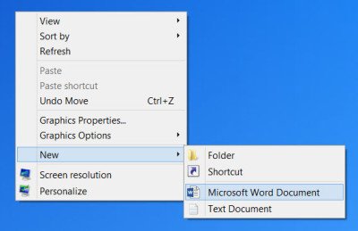 delete items from New Context Menu