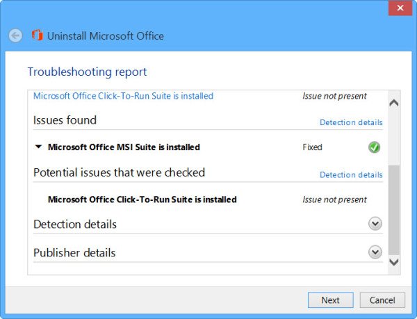 Uninstall Microsoft Office or Office 365