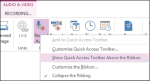 How to record Audio or Video with OneNote