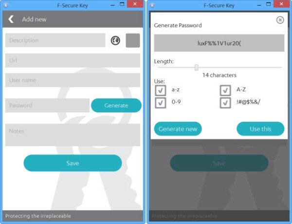 F-Secure Key password manager