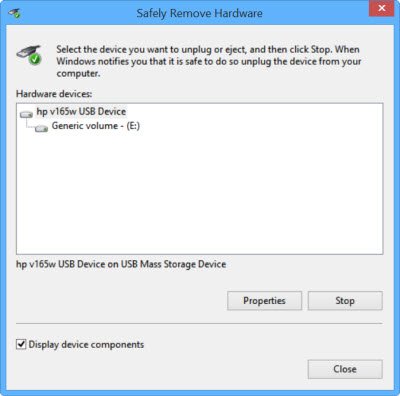 Safely Remove Hardware not workingSafely Remove Hardware not working