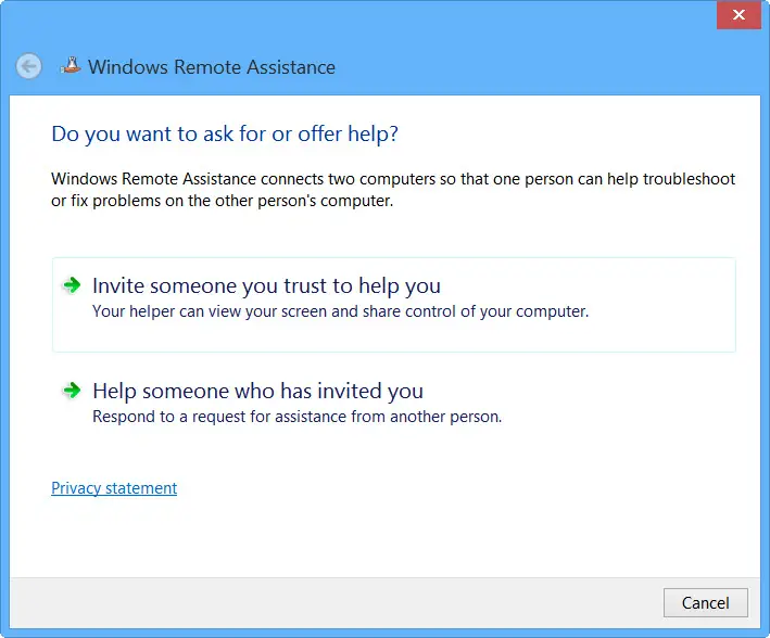 Windows Remote Assistance