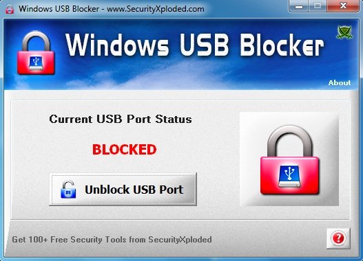 block and unblock your USB port