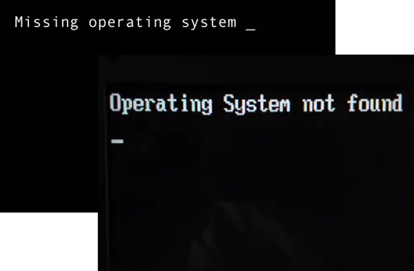 Missing Operating System Not Found