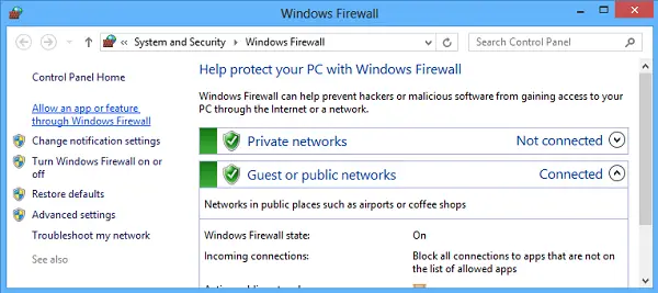 windows firewalkl