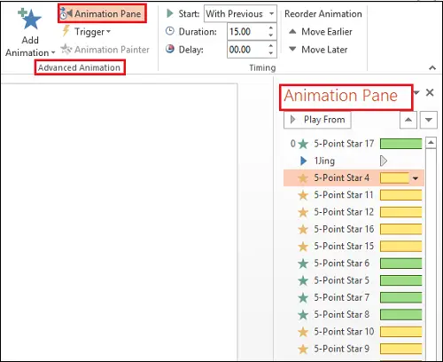 Advanced Animation section