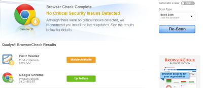 Qualys BroswerCheck