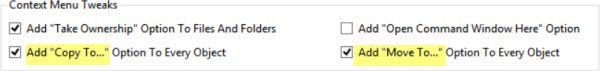 Add Move To Copy To Context Menu