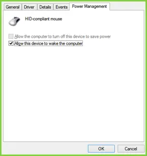 Allow the computer to turn off this device to save power