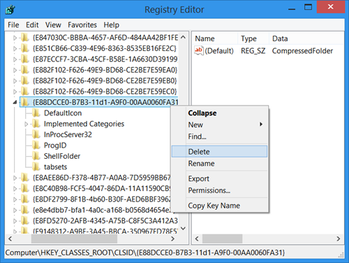 Disable Windows built-in ZIP