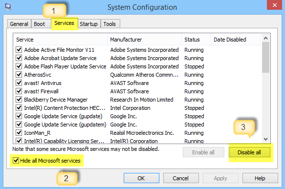 System configuration