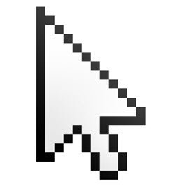 why is the mouse cursor tilted