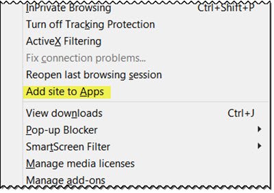 add-site-to-app-ie-11