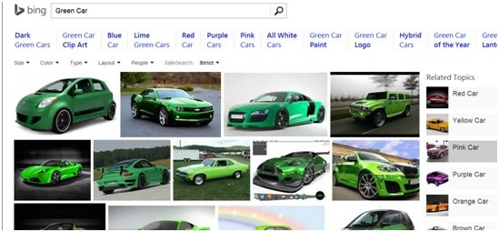 Bing image search