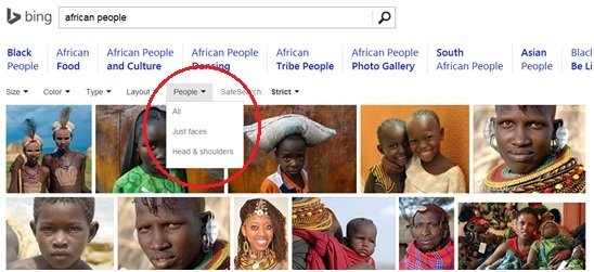 Bing image search