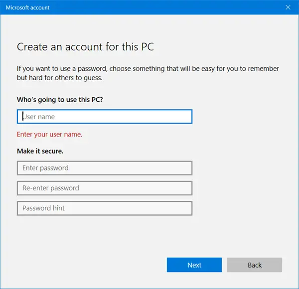 how to add another user on windows 10