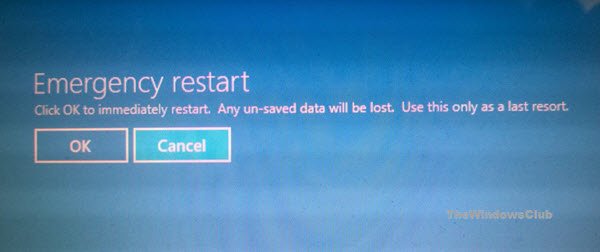 Emergency Restart Windows