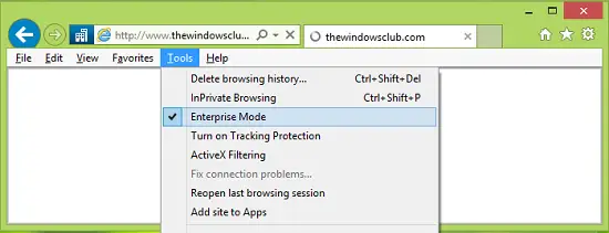 Enterprise Mode in Internet Explorer 11