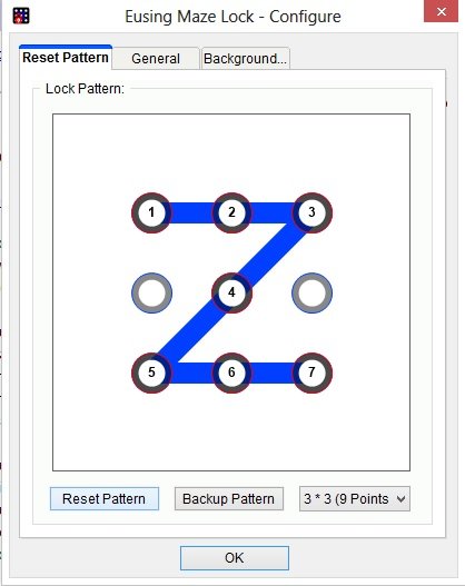 Eusing maze lock