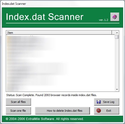 Index.dat file