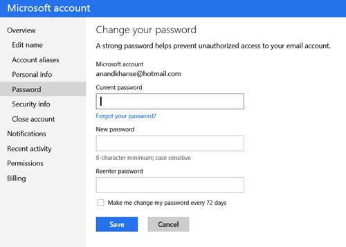 Microsoft Account hacked