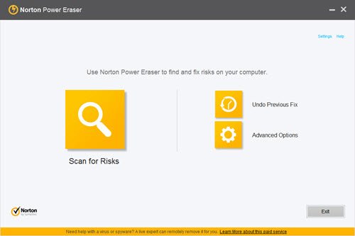 Norton Power Eraser Tool 1