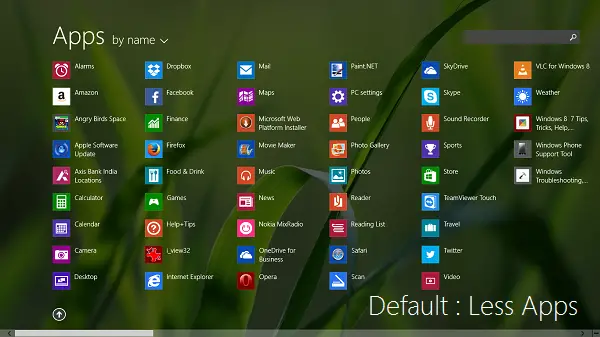 How to show less or Show more Apps in Windows 8.1 Start Screen