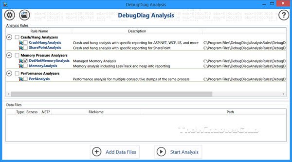 Debug Diagnostic Tool