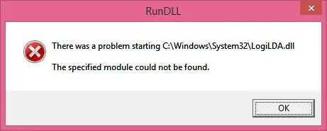 Beim Starten Von C:\Windows\System32\Logilda.dll Ist Ein Problem Aufgetreten