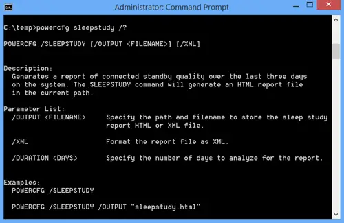 Windows Sleep Study Tool