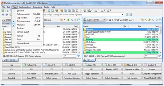 multi-tabbed file manager