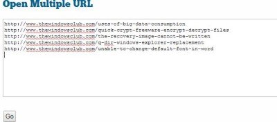 open multiple url