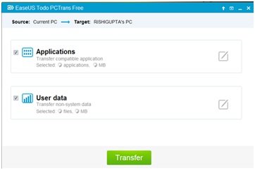 transfer data and application