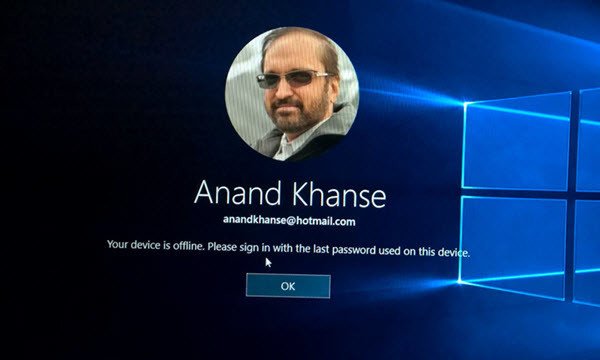 your computer is offline windows 10