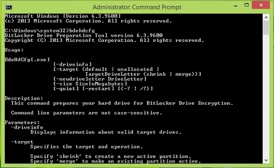 BitLocker Drive Preparation Tool