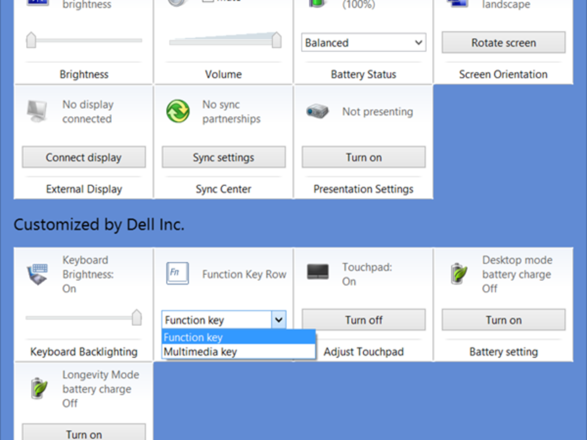 Change Function Key Behavior In Dell Laptops