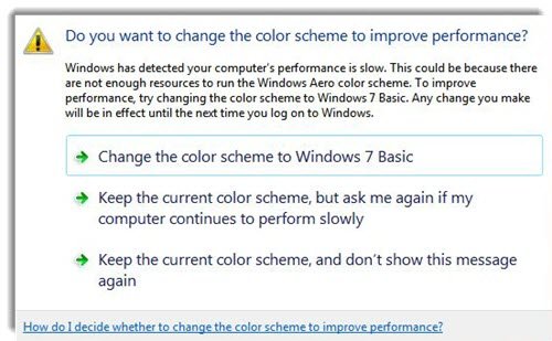 Change the color scheme to improve Performance