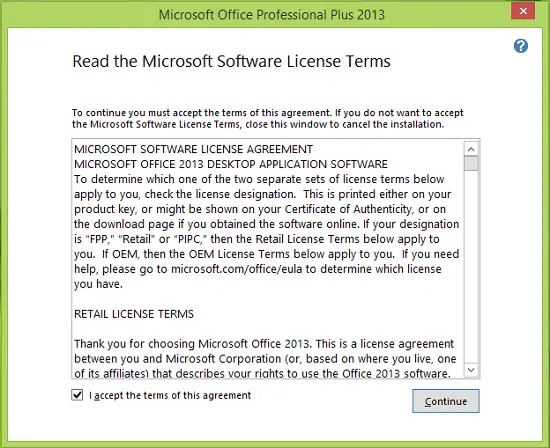 Microsoft Office EULA