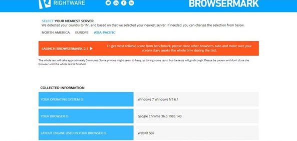 browser benchmark test