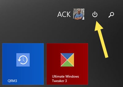 Show or remove Power button on Windows 8.1 Start Screen