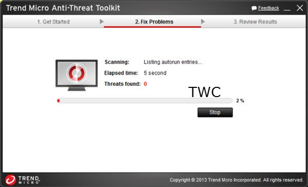 Trend Micro Anti-Threat Tool Kit windos 8