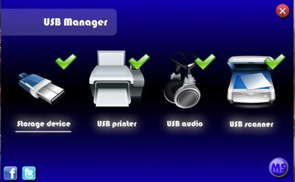 USB Manager for Windows