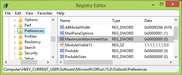 how to find out outlook attachment size limit